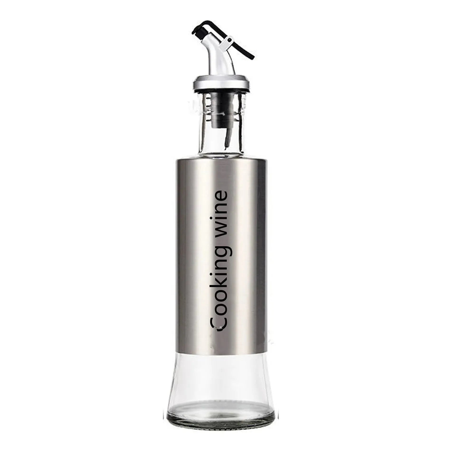 Kitchen Creative Japanese Style Stainless Steel Push-Type Glass Oil Bottle - Bellarte Enchanté Kitchen Creative Japanese Style Stainless Steel Push-Type Glass Oil Bottle